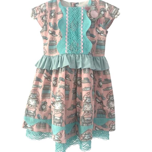 B. C. ALEJANDRO CASONA girls elegant made in Spain Christmas,  holiday dress - Picture 4 of 10